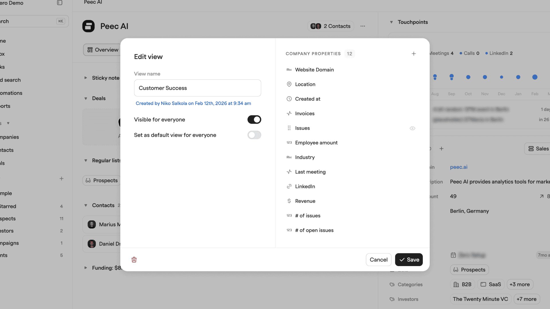 Enhanced property panel editor in Zero
